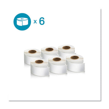 DYMO® Lw 1-up File Folder, 0.56" X 3.43", White, 130-roll, 6 Rolls-pack freeshipping - TVN Wholesale